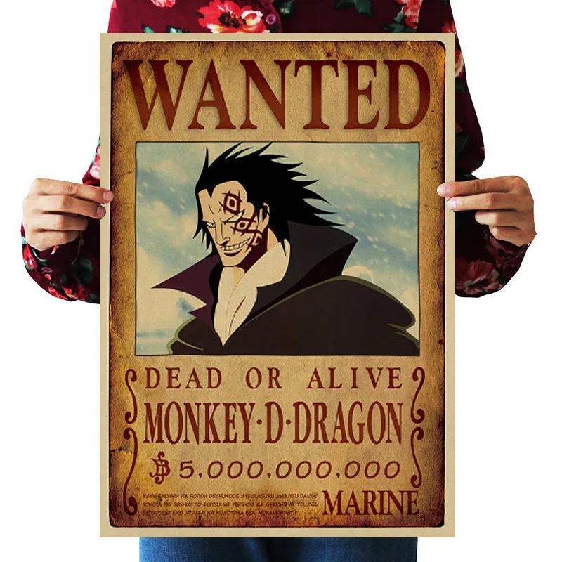 

[A1127] One Piece Rescind Duo Lage Nostalgic Retro Kraftpaper Poster