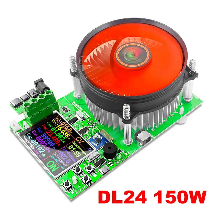 DL24/P Color 2.4" APP DC USB tester electronic load 18650 battery capacity monitor discharge charge power meter supply checker image 7