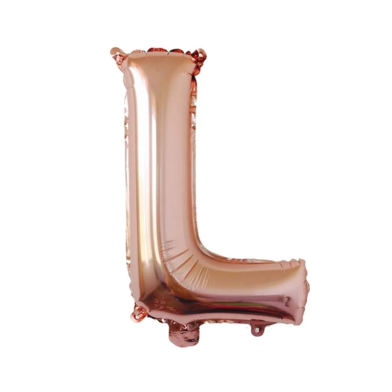 Воздушный шар императора Ляна, розовое золото, 16 дюймов, тонкое тело, американский стиль, с надписью A-Z, день рождения, свадьба, украшение, алюминиевая пленка B