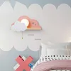 Nordic Macaron LED Glass Wall Lamps Beside Bedroom Light Fixtures Modern Children Room Cloud Wall Lamp Stairs Wall Light Sconces ► Photo 2/6