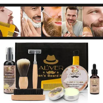 

Beard Care Nourishing Styling Set Moisturizing Rejuvenating And Moisturizing Deep Cleaning for Men Grooming Gift