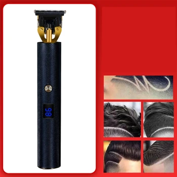 

Professional Hair Clippers Men T-Blade Beard Trimmer Barber Grooming Kit Rechargeable Cordless Haircut Machine