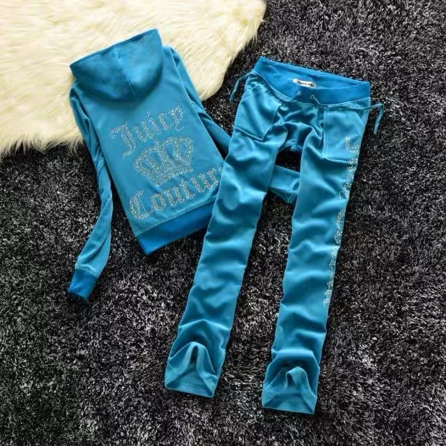 Spring/Fall 2021 Women's Brand Velvet Fabric Tracksuits Velour Suit Women Track Suit Hoodies And Pants fat sister sportswear 2