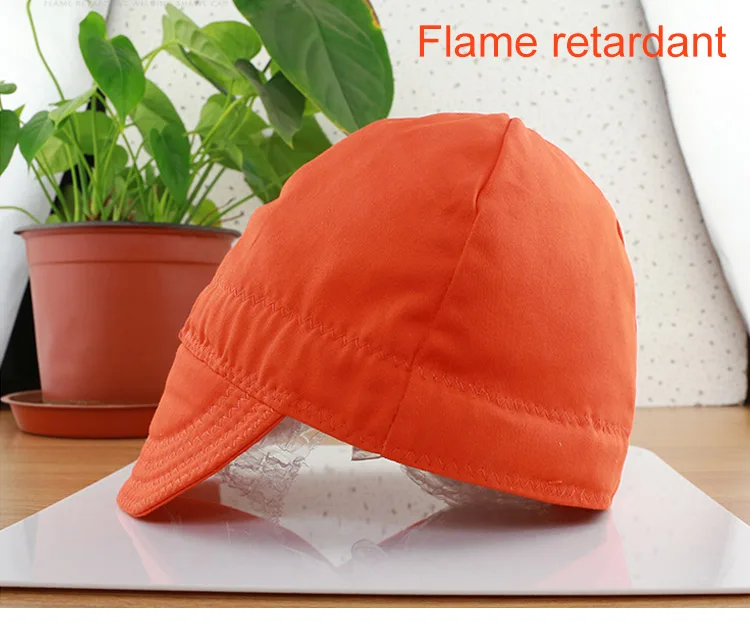 Flame-retardant safety helmet labor safety protection welding dust-proof hat fire-retardant sail cap insulation Breathable