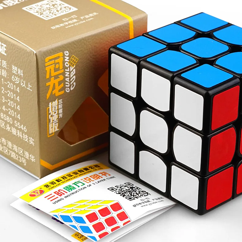 Профессиональный 3x3x3, волшебный куб, Скорость кубики головоломка нео куб 3X3, Cubo Magico Стикеры для взрослых, обучающие игрушки для Детский подарок - Цвет: Цвет: желтый