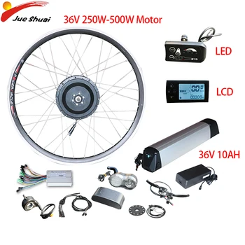 

Duty Free Clearance 36V 250W-500W Electric Bike Conversion Kit 10ah 20"26"700C Wheel Hub Motor LED LCD Ebike Bicicleta Eletrica