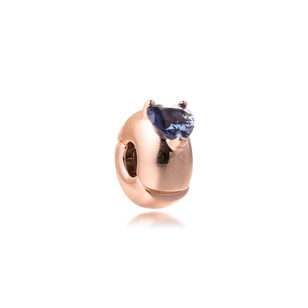 Подходят для браслетов Pandora браслет с голубым сердцем Косынка клип Шарм