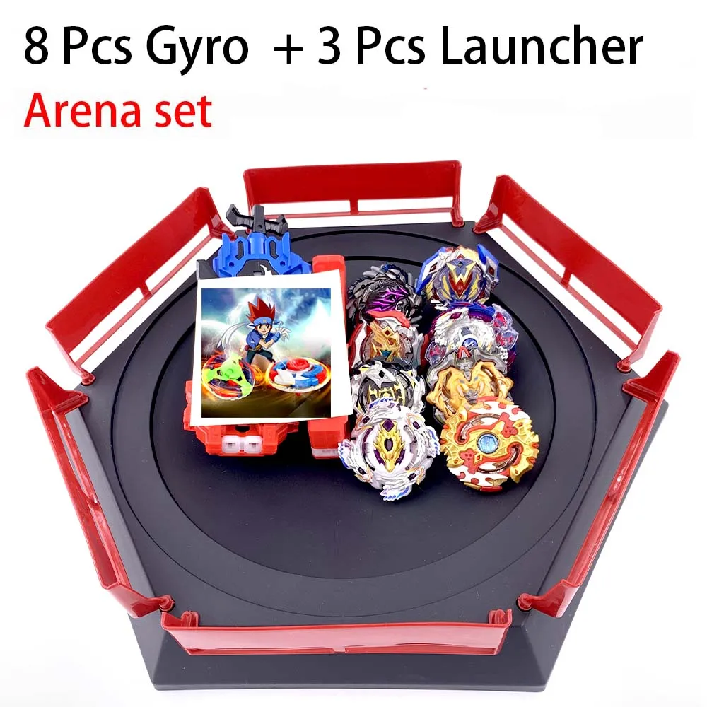 Горячий набор Beyblade Арена волчок металлический бой Bey blade металлический Bayblade стадион детские подарки классическая игрушка для детей - Цвет: 9-ZDP-PT-11PCS