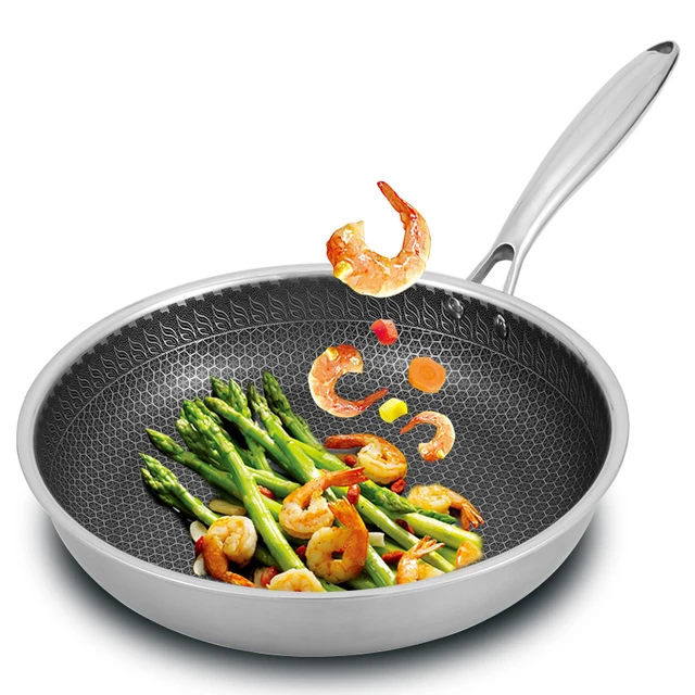 **SCRATCH RESISTANT NON STICK Stainless Steel skillet