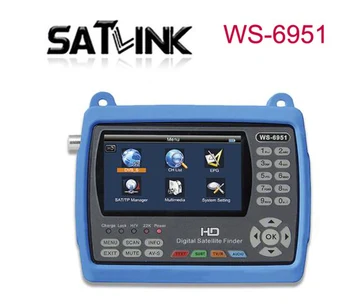 

satlink WS-6951 handheld sat finder dvb-s2 4.3` TFT Satlink WS6951 Satellite Finder DVB-S2 Satellite Meter