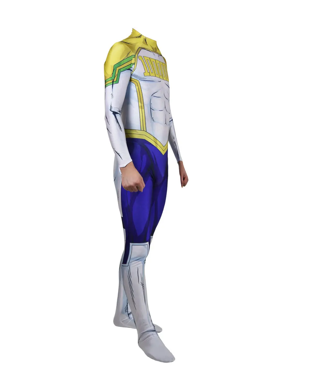 men Аниме Мой герой Academy All Might fullbody Zentai Костюм Легенда костюмы для косплея детей взрослых мужчин и женщин комбинезон Комбинезоны - Цвет: men
