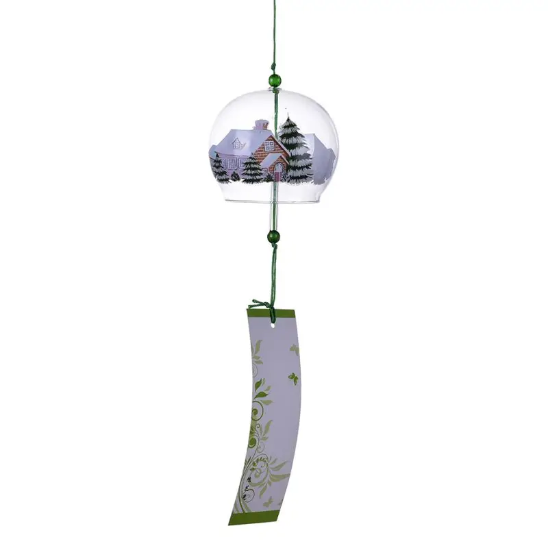 Christmas Japan Style Decor Glass Office Girls Home Accessories Chime Decoration Crafts Wind Bells Wind Hanging Pendant Blessing - Цвет: 3