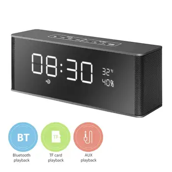 

Portable Wireless Bluetooth Speaker Subwoofer FM TF Alarm Clock Music Player Bluetooth Speaker блютуз колонка динамик