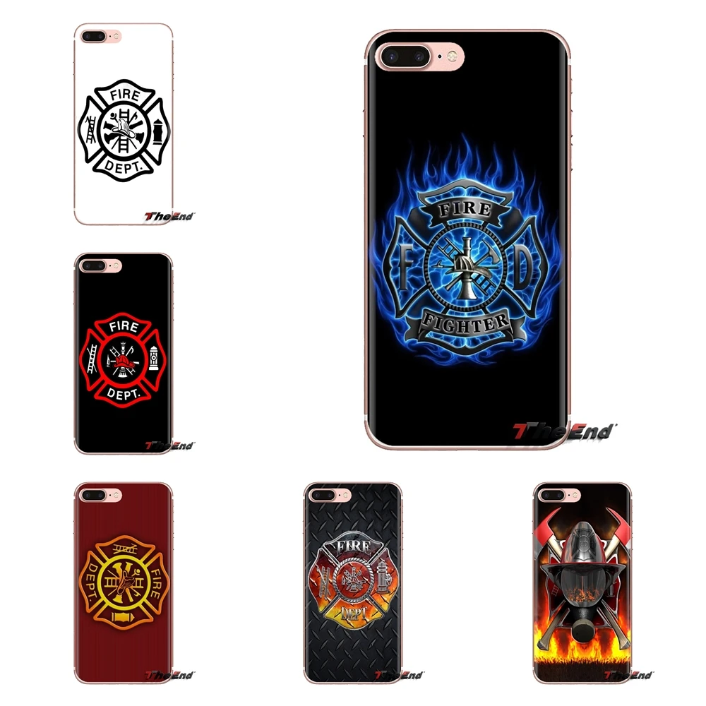 

For Xiaomi Mi3 Samsung A10 A30 A40 A50 A60 A70 Galaxy S2 Note 2 Grand Core Prime TPU Bag Case Fire Department Firefighter Helmet