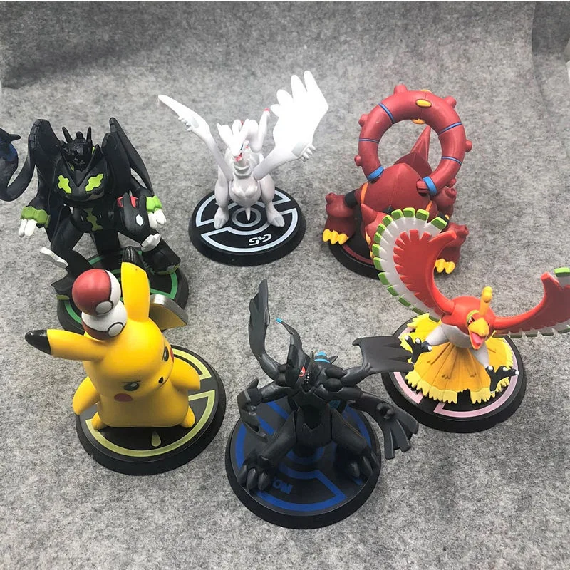 Takara Tomy Покемон игра PTFG Карманный Монстр Zekrom Pikachu модель игрушки Reshiram кукла