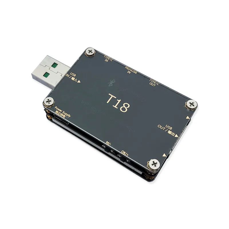  T18-X6 USB Tester Voltage Current Voltmeter Meter HD Color QC4+ PD3.0 QC2.0/QC3.0 PPS Fast Charging