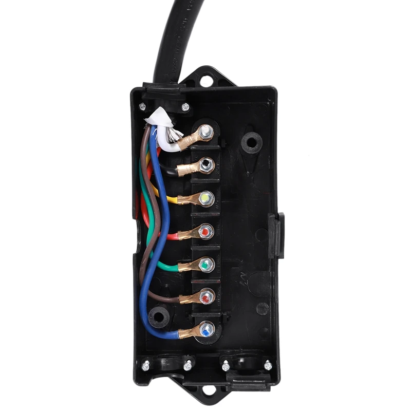 Wiring Harness Kit 7 Way Trailer Trailer Cord with Junction Box Truck Camper Rv Cable Wire