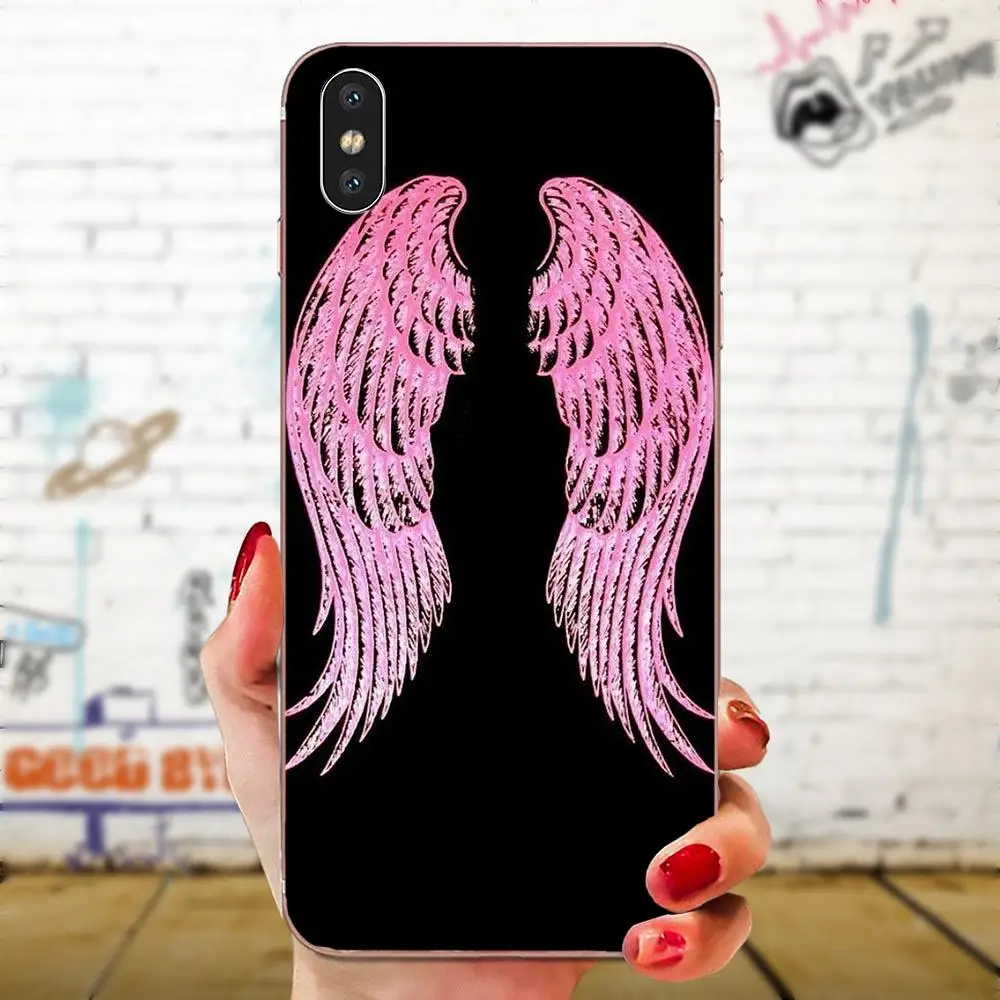 Чехол из ТПУ с принтом «Крыло ангела» для девочек samsung Galaxy Note 5 8 9 S3 S4 S5 S6 S7 S8 S9 S10 5G mini Edge Plus Lite