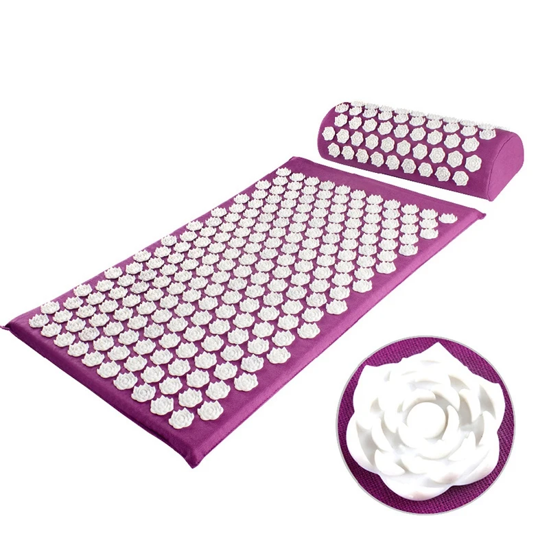 Lotus Acupressure Массажный коврик подушка шиацу облегчение боли стресс Массаж тела способствует циркуляции крови коврик для акупунктуры