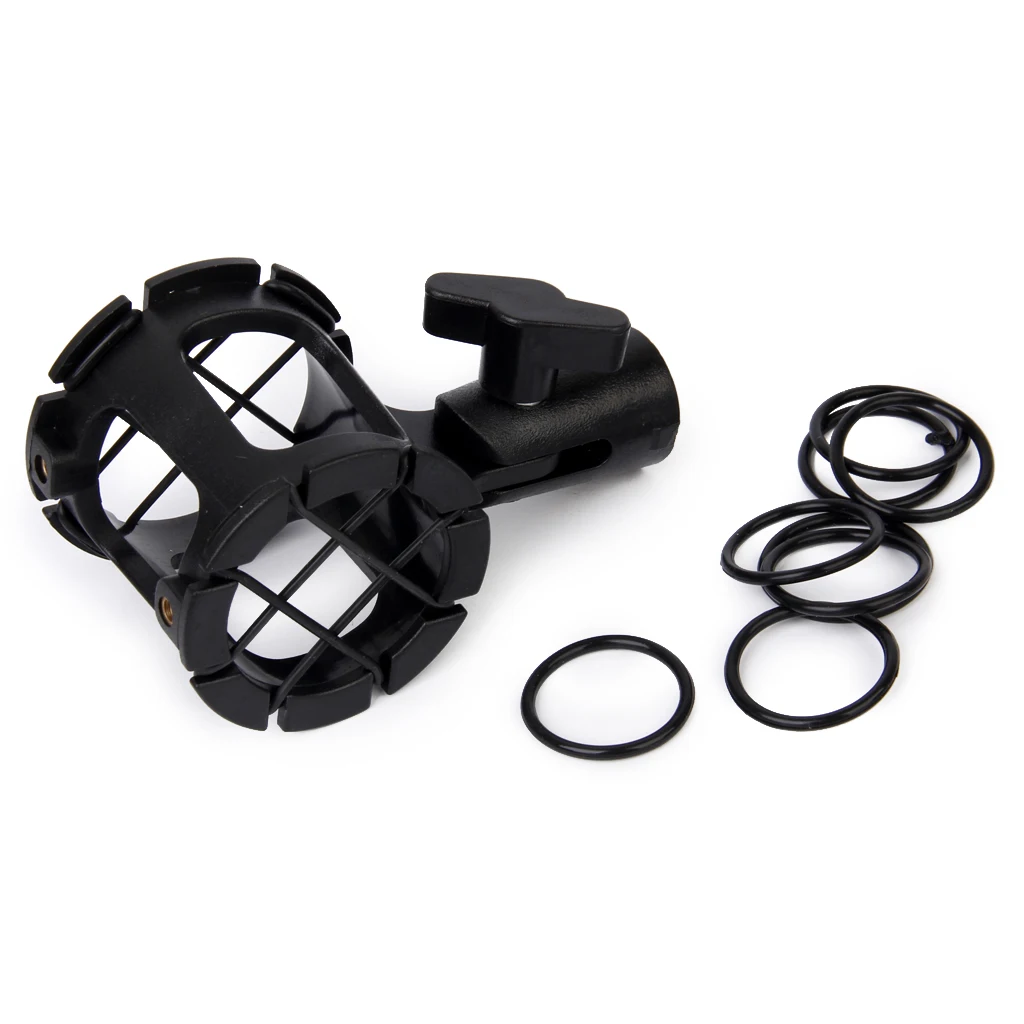 Condenser Mic Shock Mount Professional Condenser Mic Shock Mount Recording Bracket with Rubber Band DIY