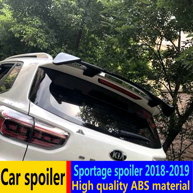 Для Kia Sportage спойлер 2018to2019 Высокое качество ABS Материал Автомобильный задний праймер цвет Sportage верхний спойлер