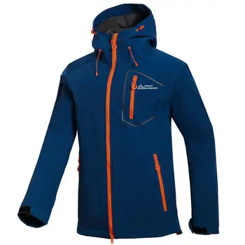 

New Outdoor Soft Shell Fleece Jacket Men Sportswear Thermal Hunt Hiking Sport Hoodie Jackets