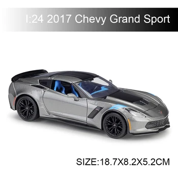 

Maisto 1:24 diecast Car 2017 Chevy Grand Sport Diecast Car Model Toy Vehicle Car Model Maisto Models Kids Car