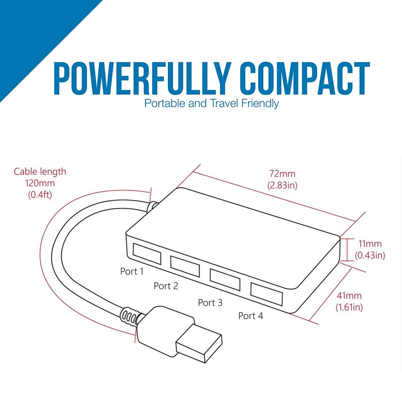 Portas para Laptop Acessórios de Computador Peças de Conector de Proteção de Interface 3.0 tipo c Adaptador de Energia com 4 Cabo Hub Usb 3.1 pc 6 Computador e Escritório