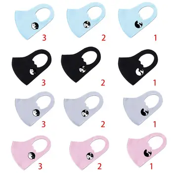 

Children Kids Dustproof Nonwoven Mouth Mask Cute Cartoon Meow Cat Printed Breathable Washable Anti-Haze 3D Protective Wide Earlo