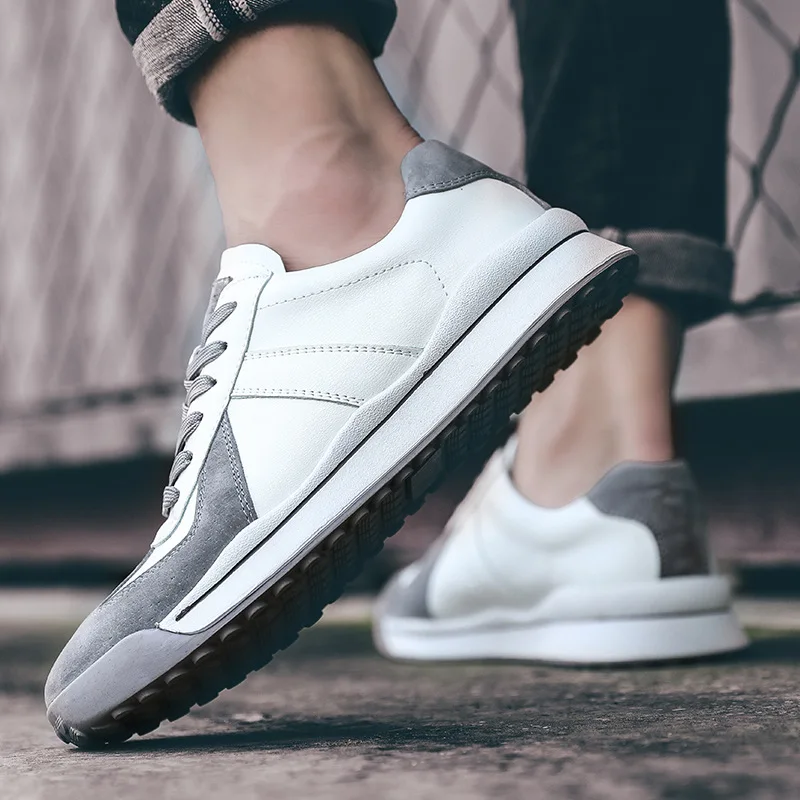 2021 Autumn New Sports Shoes Men's Microfiber Versatile Comfortable Shoes Men's Fashion Retro Pigskin Sports Wind Casual Shoes