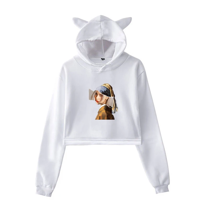A7 Billie Eilish толстовка с капюшоном, повседневный Женский пуловер с капюшоном, Спортивная толстовка с длинным рукавом в стиле хип-хоп, уличная одежда - Цвет: A7