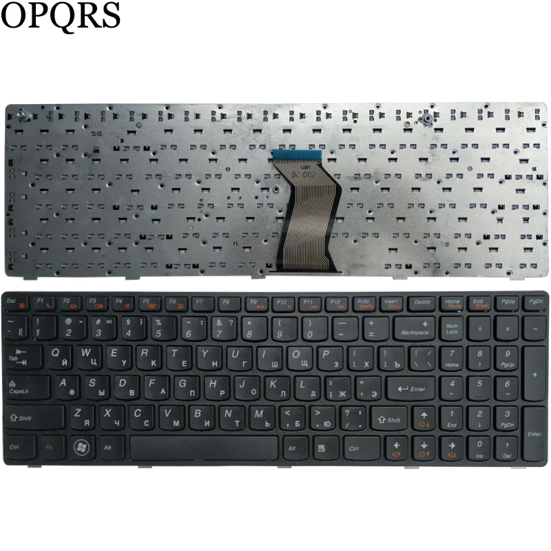 Новая русская/Русская клавиатура для ноутбука LENOVO G780 G770 G780A G770A с черной границей |