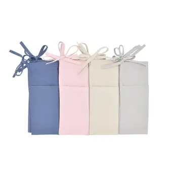 

1Pc Cotton Baby Crib Hanging Storage Bag Baby Cot Bed Brand baby Bed Organizer Toy Diaper Pocket Baby Crib Storage Hanging Bag