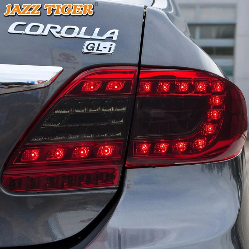 Автомобильный светодиодный задний фонарь для Toyota Corolla 2011 2012 2013 задний противотуманный фонарь+ стоп-сигнал+ задний фонарь+ указатель поворота