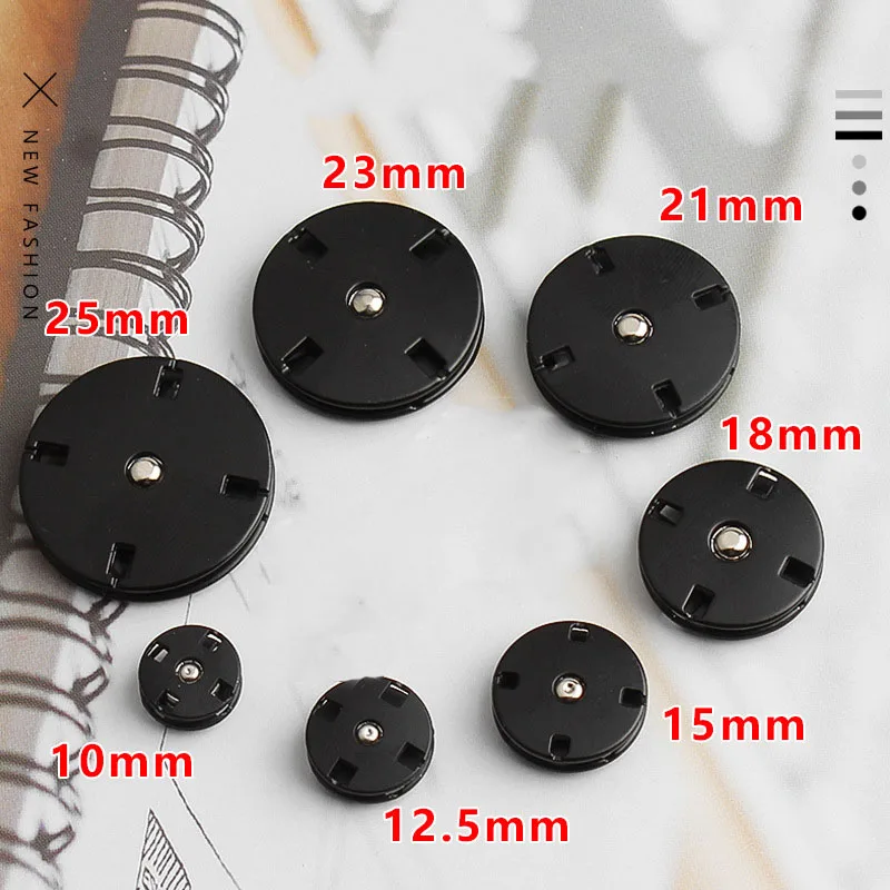 10pcs Metal Color Concealed Buckle Coat Windbreaker Down Jacket  Accessories Small Fragrance Style Invisible Snap Buttons 3