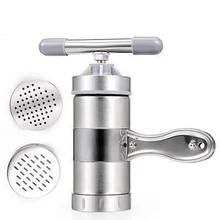 Ручной прибор для лапши, пресс-спагетница, Кривошип, резак, кухонная посуда с 5 пресс-формы для приготовления спагетти, кухонные инструменты для приготовления пищи