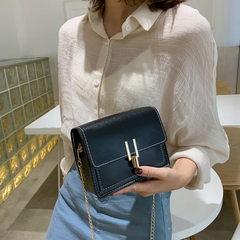 

New Arrival 2019 New Style Hot Selling Fashion Versatile Chain Lock Shoulder Oblique WOMEN'S Bag Hair