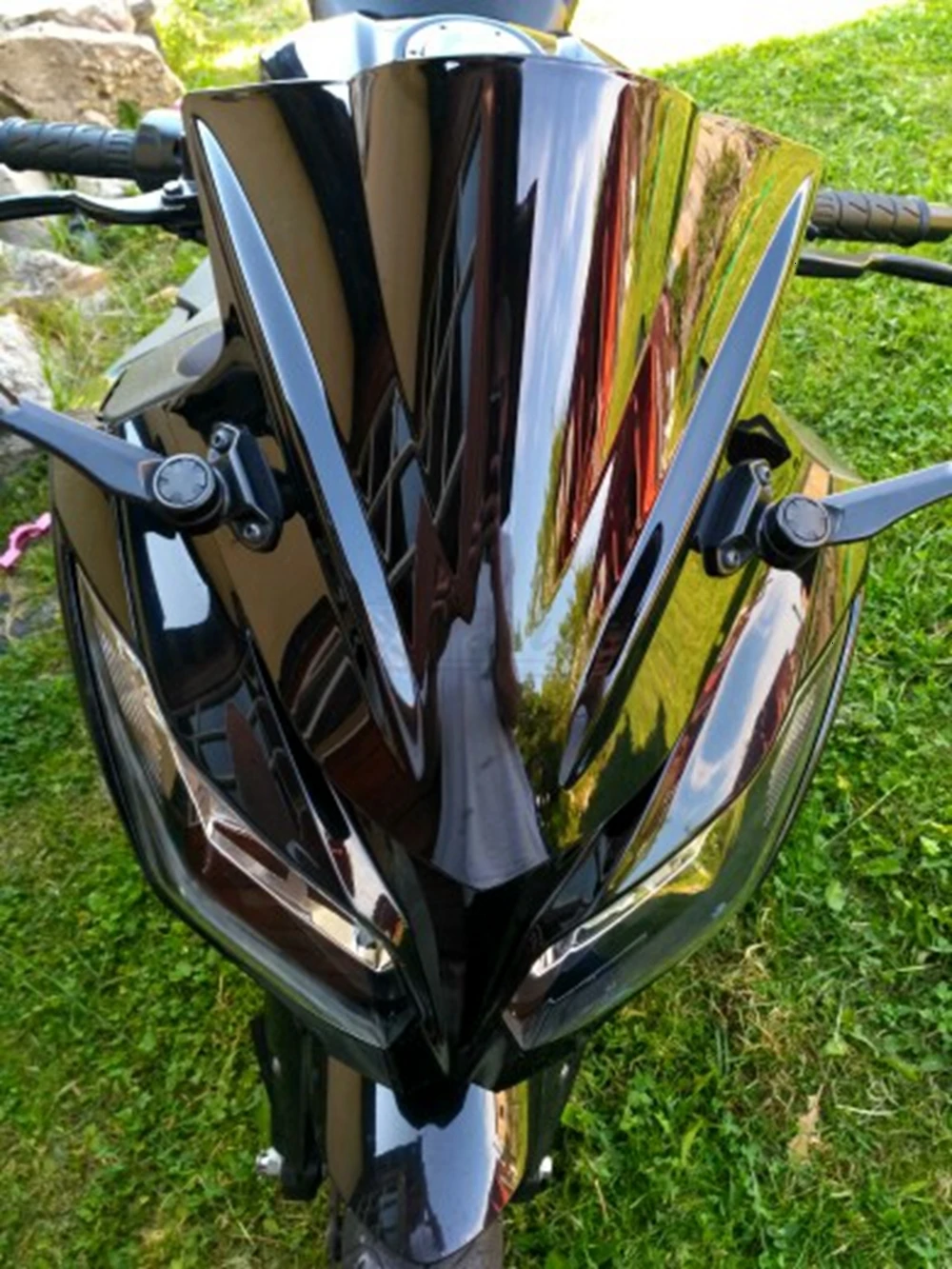 Лидер продаж для Kawasaki Ninja 300 R EX300 EX300R ex300 r 2013 лобовое стекло мотоцикла ветровое стекло двойной пузырь EX300R