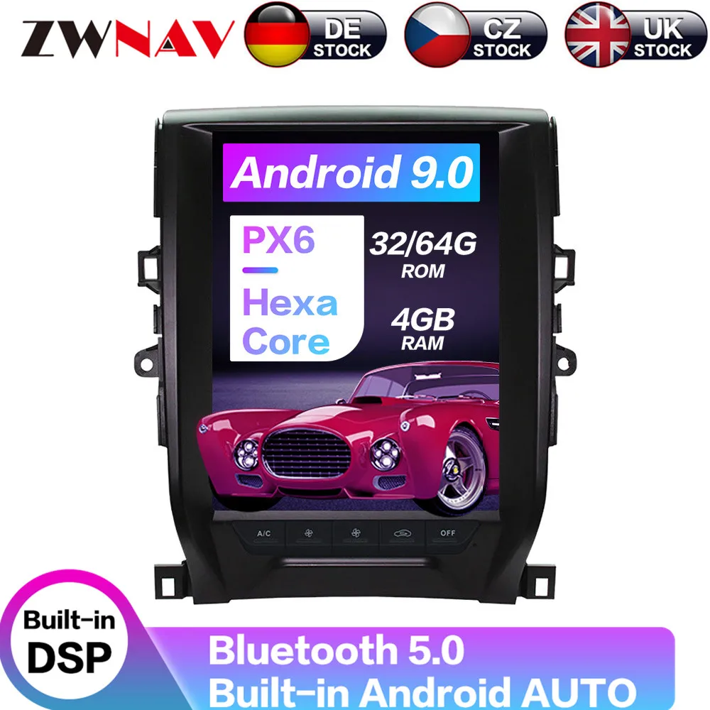 Android 9 64+ 4G Tesla с DSP Carplay автомобильный мультимедийный плеер стерео для Toyota eiz X 2010-2013 автоматическое радио GPS навигация