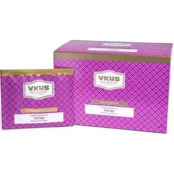 

Tea vkus "Thyme", black with additives, organic, 20 bags of cotton