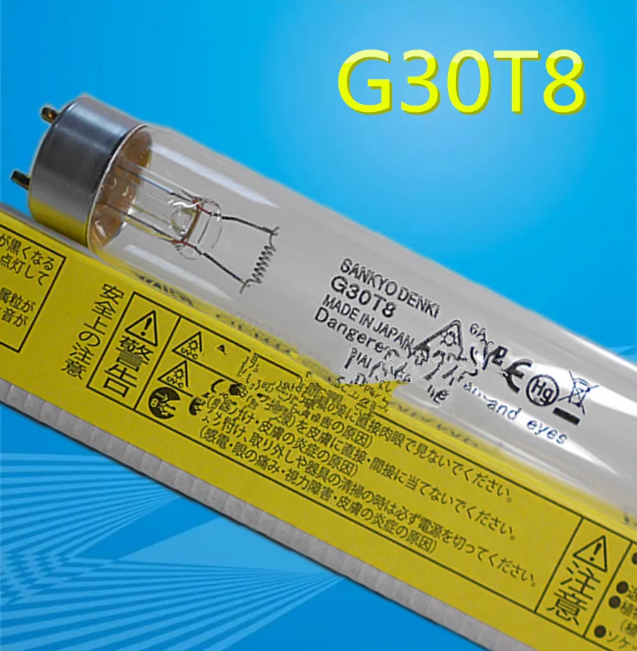 SANKYO 소독 램프 전구 G4T5 G6T5 G8T5 G10T8 G15T8 G20T10 G30T8 UV-C 16-20W
