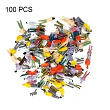 

100Pcs 1:75 Scale DIY Multicolor Mixed Model People Figures Miniature Toy Gift