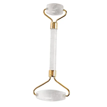 

Natural Jade Roller Facial Massager Roller, SPA Guasha Head Neck Body Facial Beauty Roller Skincare Tool