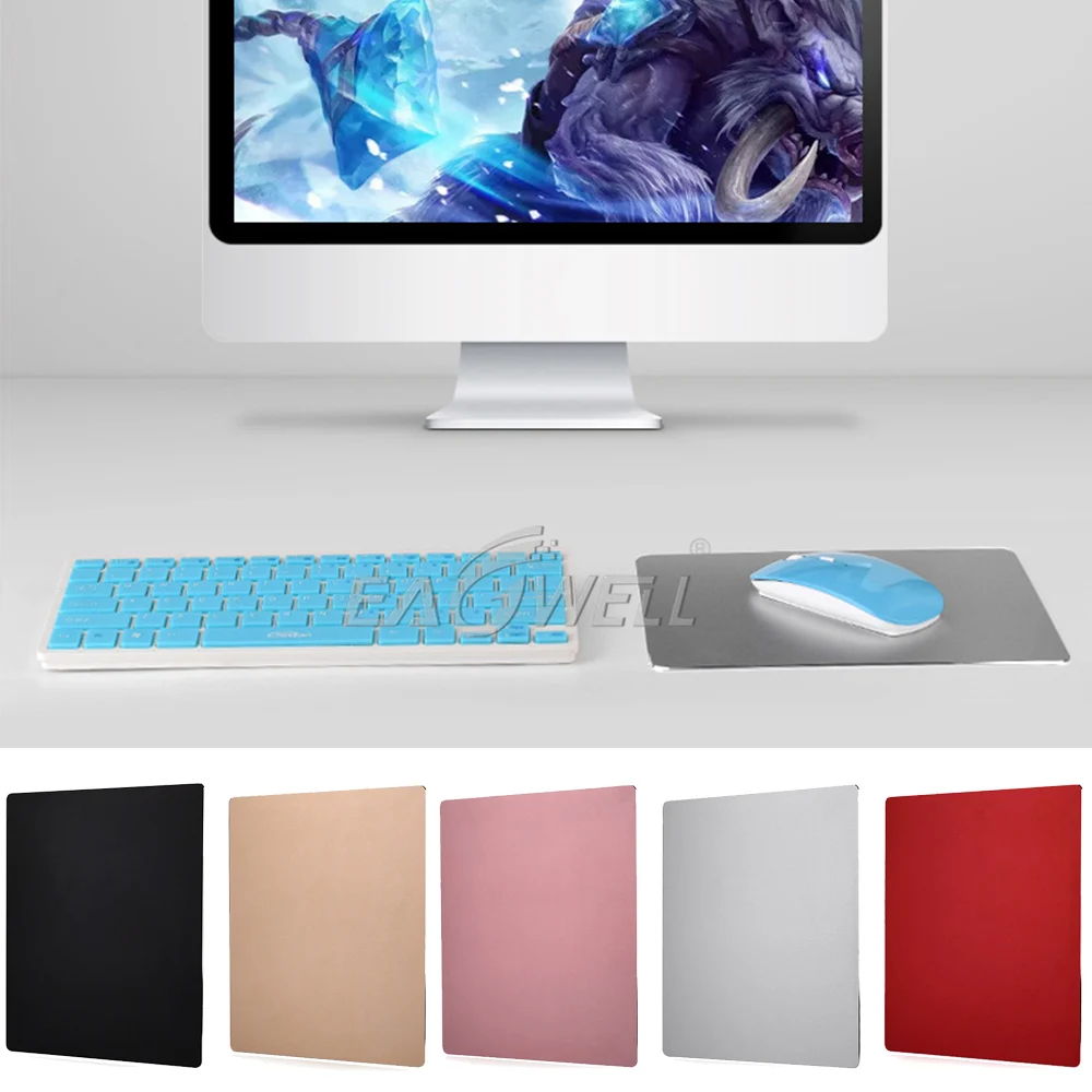 

Aluminum Alloy Mouse Pad Rectangular Round Double-sided Anti-skid Computer Pad Wear-resistant Corrosion-resistant