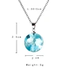 Chic Transparent Resin Rould Ball Moon Pendant Necklace Women Blue Sky White Cloud Chain Necklace Fashion Jewelry Gifts for Girl 4