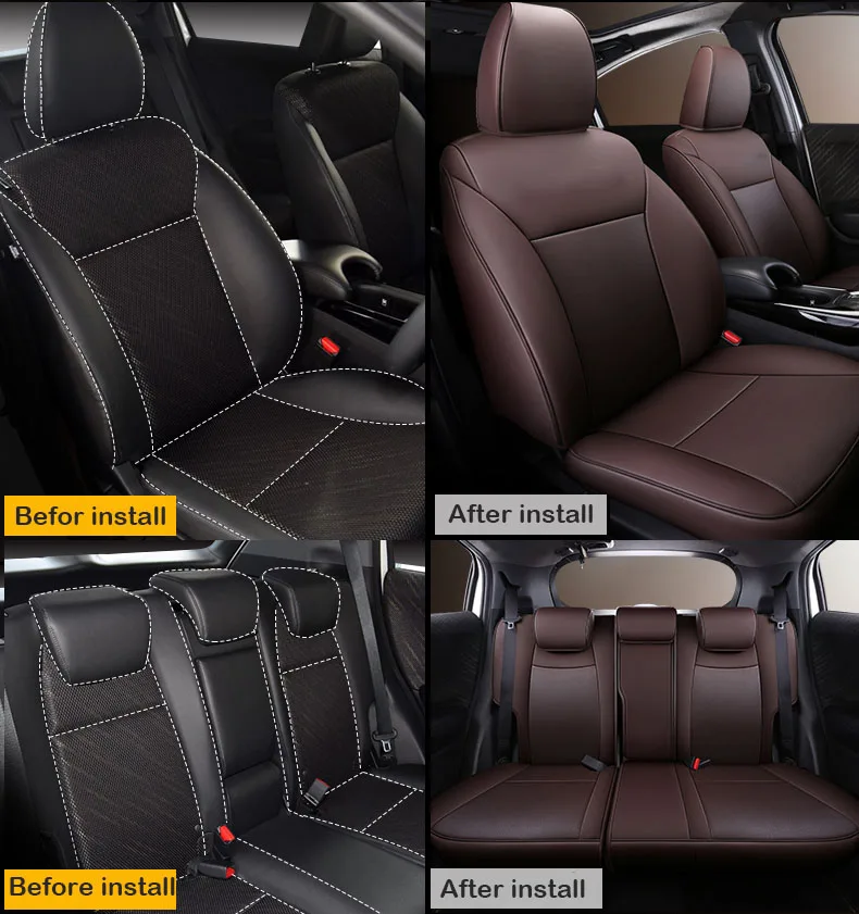 Кожаные чехлы для автомобильных сидений на заказ для honda VEZEL, чехлы для автомобильных сидений, автомобильные аксессуары, автомобильные аксессуары, чехлы для стайлинга, автомобильные товары