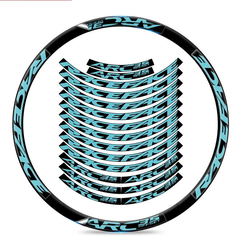 Nukeproof Horizon MTB Rim Stickers Bike Wheel Set Decal Mountain Bike