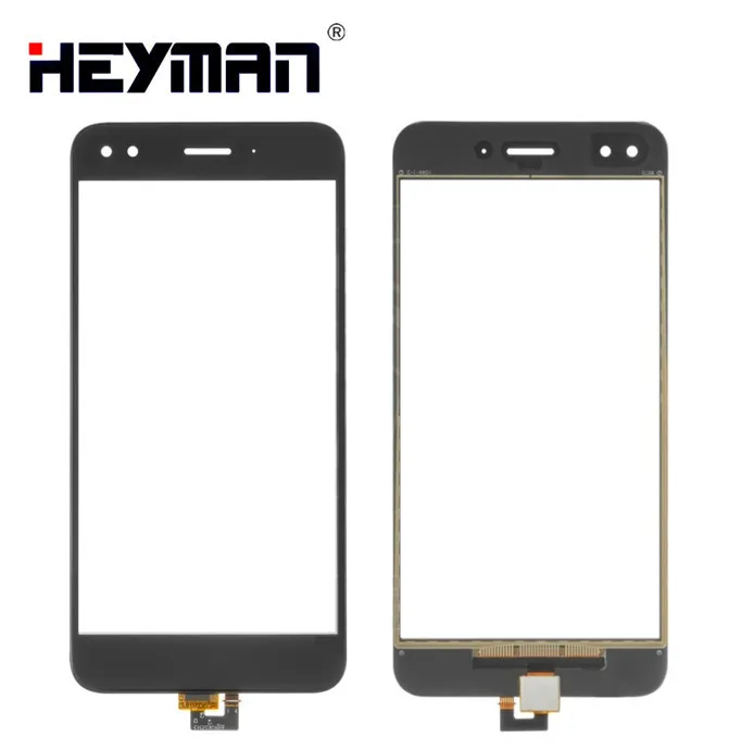 Сенсорный экран для huawei Nova Lite(), P9 Lite mini, Y6 Pro() SLA-L02 дигитайзер стеклянная панель Переднее стекло объектив сенсор - Цвет: Черный