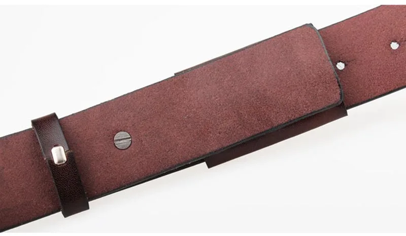 Deepeel, 3,8*105-160 см, Харадзюку, второй слой, CowhideLeather, ремень, Ретро стиль, натуральная кожа, не вызывает аллергию, гладкая пряжка, ремень для мужчин