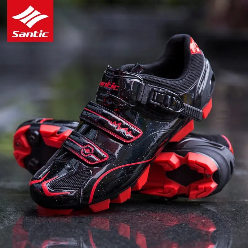 Santic MTB велосипедная обувь для мужчин Pro Racing горный велосипед обувь PU& нейлон дышащая авто-замок велосипедная Обувь Zapatillas Ciclismo
